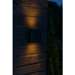 Kinkiet zewnętrzny góra-dół LED IP65 6W czarny SHADOW