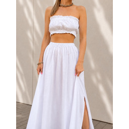 Pakamera Feather White - spódnica ze 100% bawełny