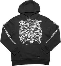 bluza męska FALLEN SKELETON HOODIE Black/White