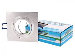 Oprawa kwadratowa ruchoma, aluminium - srebrna szczotkowana