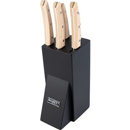 Homey''s Zestaw stylowych noży kuchennych w czarnym bloku
