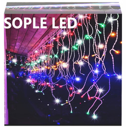 Sople 300 Led Kurtyna Lampki Girlanda Zewnętrzne IP44