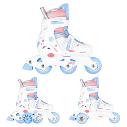 NJ1190 ŁYŻWOROLKA 3W1 THREE STEPS W ZESTAWIE