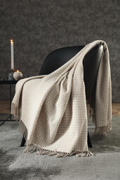 Biederlack Pled kaszmirowy Vivo Beige