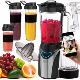 Blender Kielichowy Do Kuchni 3 Bidony Rozdrabniacz Wyciskarka