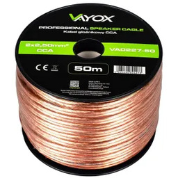 Vayox VA0227-50 2x2,50mm 50m Kabel głośnikowy