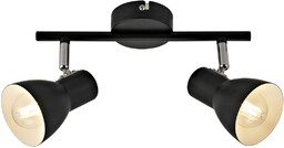 Reflektor sufitowy metalowy czarny 2-punktowy SPL-3422-2-BL z serii