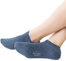 "Lniane Stopki Niebieskie Unisex Komfort"
