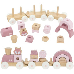 Viga Toys VIGA PolarB Różowa Kolejka Pociąg