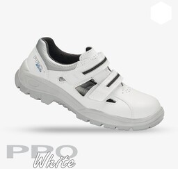 PPO 201 Sandały Bezpieczne S1 SRC Białe