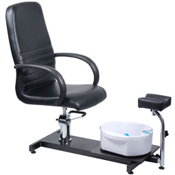 Fotel do pedicure z masażerem stóp BW-100 czarny