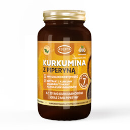 Asepta Kurkumina z piperyną, 210 kapsułek