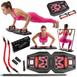 Deska Do Pompek Wielofunkcyjna Treningowa Z Ekspanderami Uchwyty