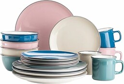MÄSER Maila, kolorowy zestaw naczyń ceramicznych w stylu