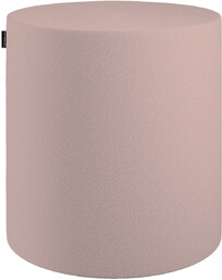 Puf Barrel, różowa bukla, ø40, wys. 40 cm,