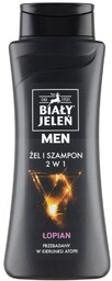 Szampon Żel hipoalergiczny 2w1 z łopianem, Biały Jeleń