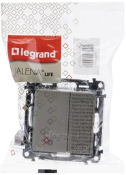 VALENA LIFE - Ściemniacz przyciskowy bez zacisku neutralnego