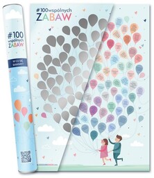 Plakat ze zdrapką dla dzieci #100wspólnychZabaw Interaktywne Książeczki
