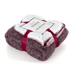 Eurofirany Koc narzuta 150x200 Panda bordowa D91