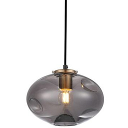 Lampa wisząca Hatella 1 x E27 czarny/grafitowy