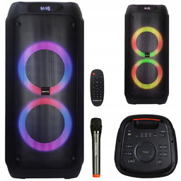 Głośnik Bluetooth Karaoke Manta 2x8' Manta Attis mikrofon