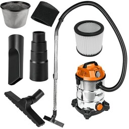 NEO TOOLS Odkurzacz przemysłowy 04-738 Czujnik dymu 40