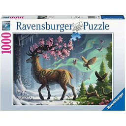 Puzzle 2D 1000 elementów: Wiosenny jeleń