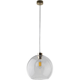 Lampa wisząca kula szklana czarno-złota 30cm z serii