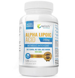 Wish, Kwas Alfa Liponowy ALA 200 mg, 120