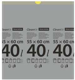 Worki na odpady z taśmą ściągającą CLEAN KIT