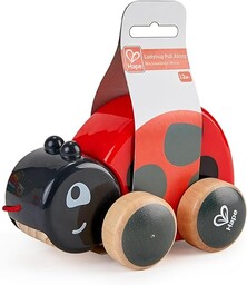 Hape E0362 Ladybug Pull Along Wooden Toy