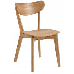 Krzesło Drewniane Roxby Naturalne do jadalni retro