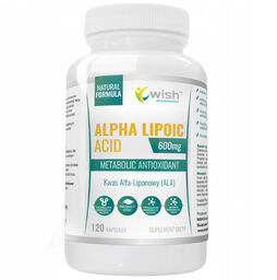 Wish Alpha Lipoic Acid 600 mg, kwas alfa-liponowy,