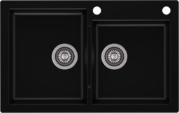 Zlewozmywak granitowy MOJITO 140 czarny