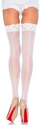 Leg Avenue Sheer Backseam Stockings 1101 White