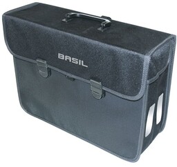 Basil, Sakwa pojedyncza, Malaga XL Hook-On System, czarny,
