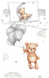 Bawełniana pościel dziecięca do łóżeczka Miś baby, 100