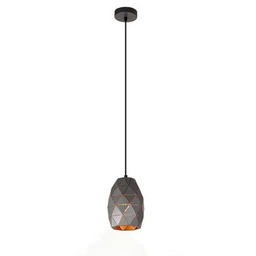Lampa wisząca Harley E27 grafitowy/szampański