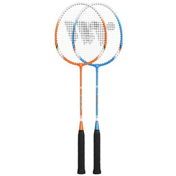 ALUMTEC 330K ZESTAW RAKIET DO BADMINTONA NIEBIESKI+ORANGE WISH