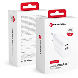 Ładowarka sieciowa FORCELL F-ENERGY Typ C + USB