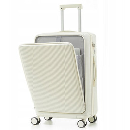 WALIZKA Kabinowa BIAŁA ABS Odporna 38L USB