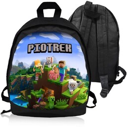 Plecak Personalizowany MINECRAFT - NADRUK IMIĘ - Idealny