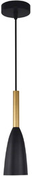 Lampa wisząca SOLIN, czarny/złoty, 1x60W E27
