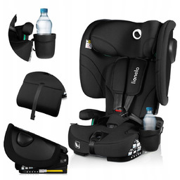 Fotelik samochodowy SKŁADANY 76-150cm ISOFIX 9-36kg SZEROKI Lionelo