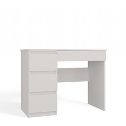 Topeshop Biurko Mijas LEWE Białe 4 Szuflady