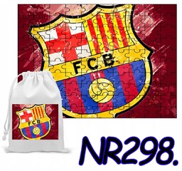 Puzzle 70 El. Układanka Barcelona Piłka Nożna Prezent+