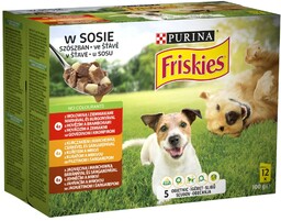 PURINA Friskies Karma dla psów w sosie 12x85g