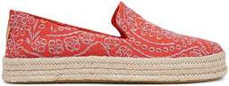 Espadryle Toms Carolina 10021871 Czerwony