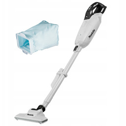 akumulatorowy odkurzacz pionowy 18V, biały, Makita [DCL285FZW] Li-Ion,