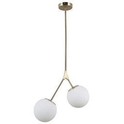 Lampa wisząca Caserta 2 x E14 brąz antyczny